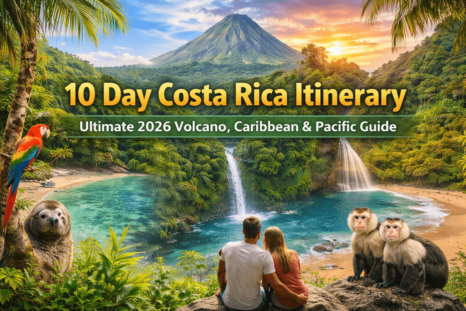 10 Day Costa Rica Itinerary – Ultimate 2026 Volcano, Caribbean & Pacific Guide